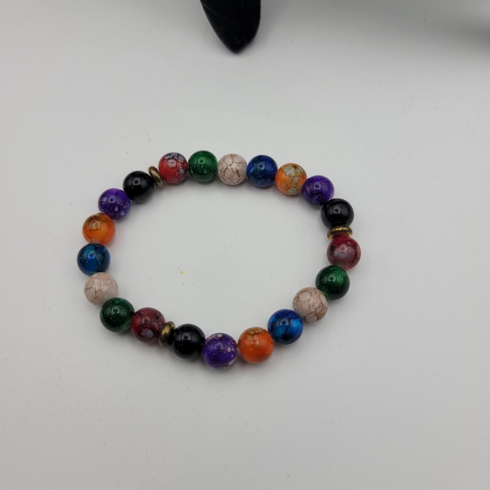 Mulit Colored Healing Stone Bracelet